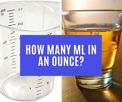 how many ml in an ounce